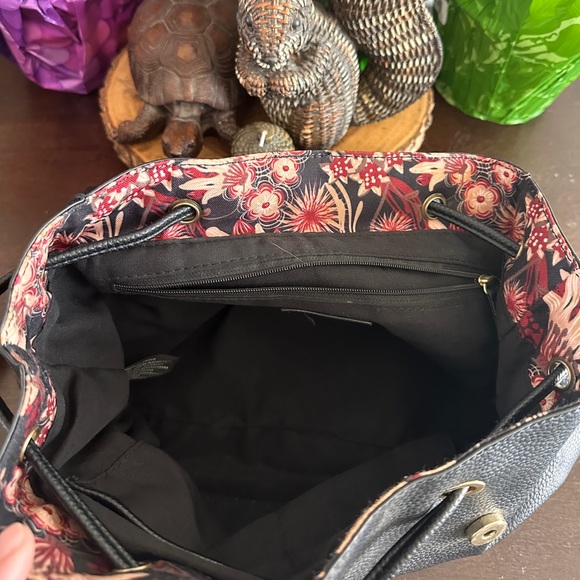 Black Vegan Leather Nanette Lepore Backpack - Picture 3 of 7